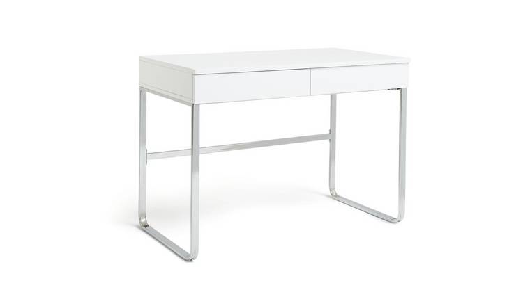 White deals desk 100cm