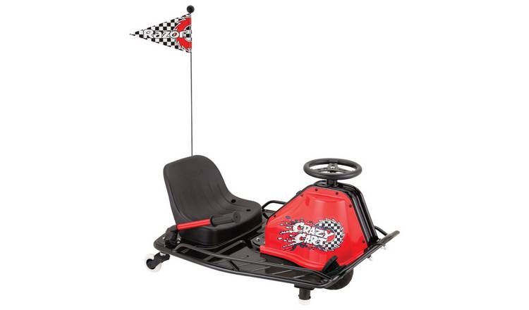 Razor Crazy Cart Electric Go Kart Ride On - Red & Black