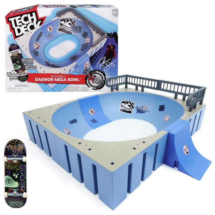 Tech Deck Daewon Mega Bowl X-Connect Park Creator Ramp Set 0