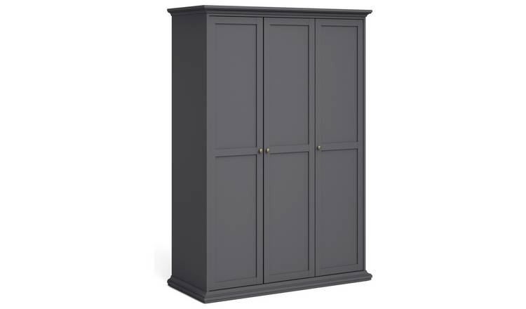 Tvilum Paris  3 Door Wardrobe - Grey