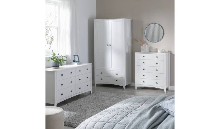 Habitat Minato 3 Piece 2 Door Wardrobe Set - White