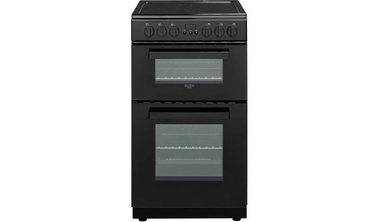 Bush DHBETC50B 50cm Twin Cavity Electric Cooker - Black