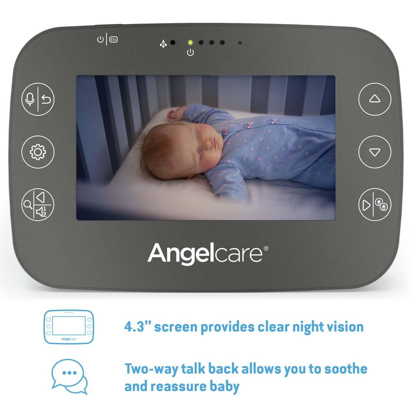 Angelcare AC337 Baby Movement Monitor with Video Review