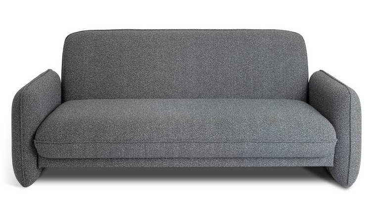 Habitat 60 Trac Fabric 3 Seater Sofa - Grey