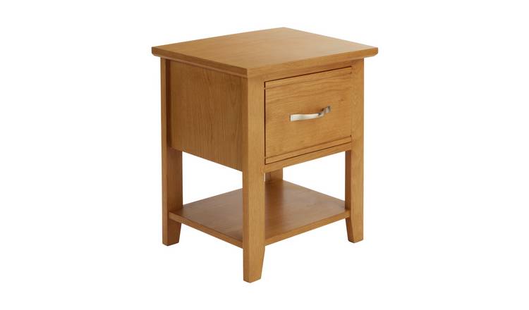 Argos lamp table store oak