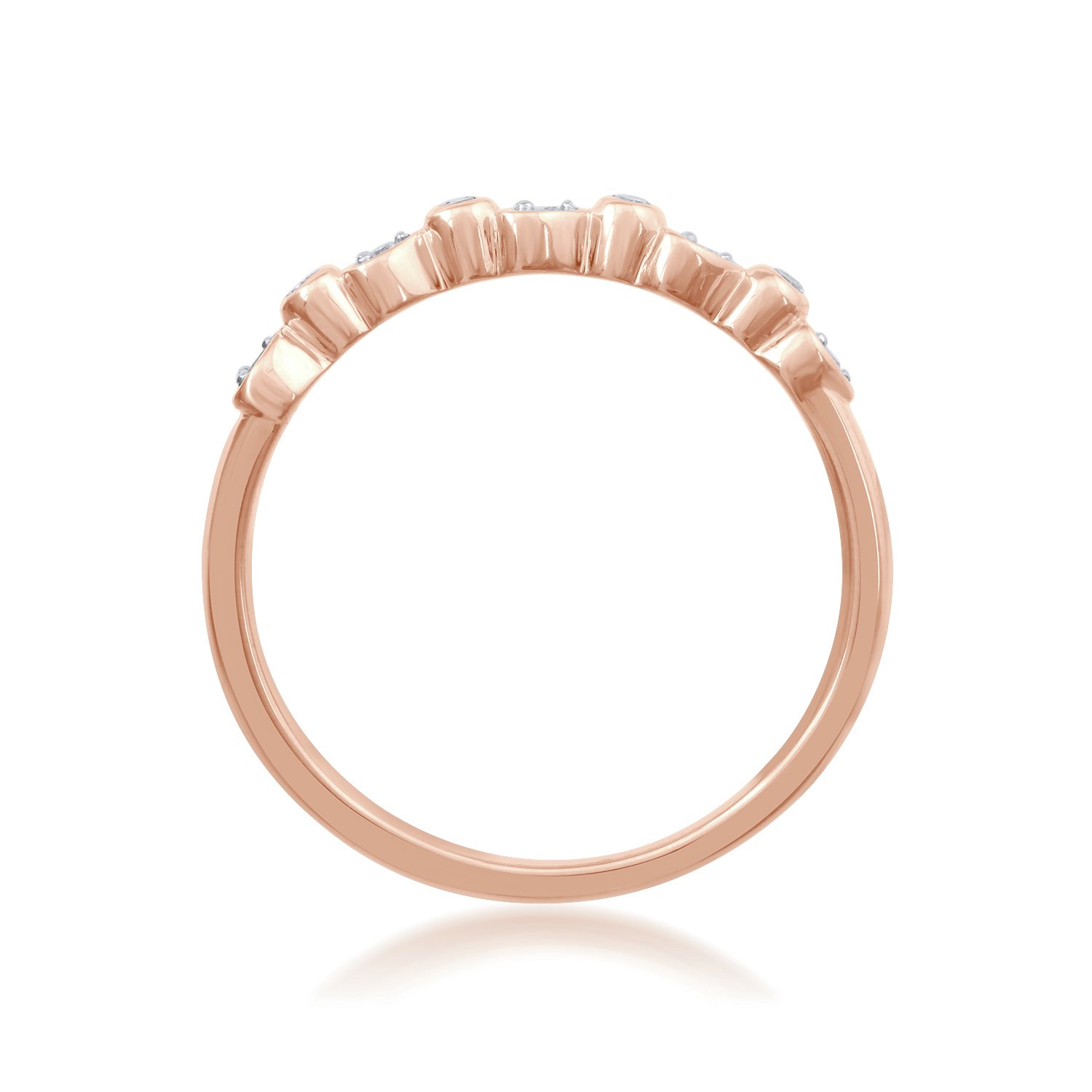 Revere Rose Gold Plated 0.05ct tw Diamond Heart Ring Review