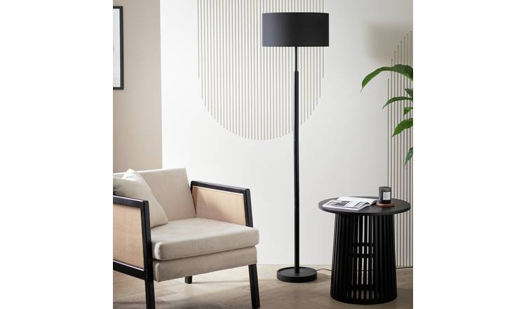 Argos Home Gloss Stick Floor Lamp - Black