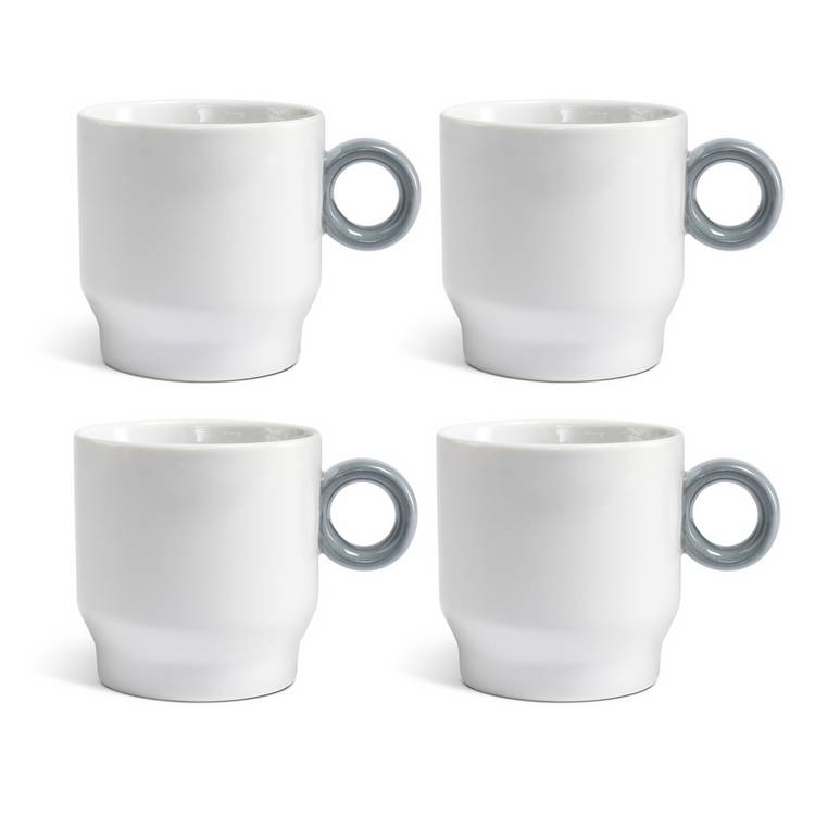 Buy Designed by Sebastian Conran Set of 4 Coffee Cups - Grey