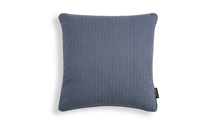 Buy Habitat Herringbone Cushion Cover 2 Pack Blue Cushions Habitat