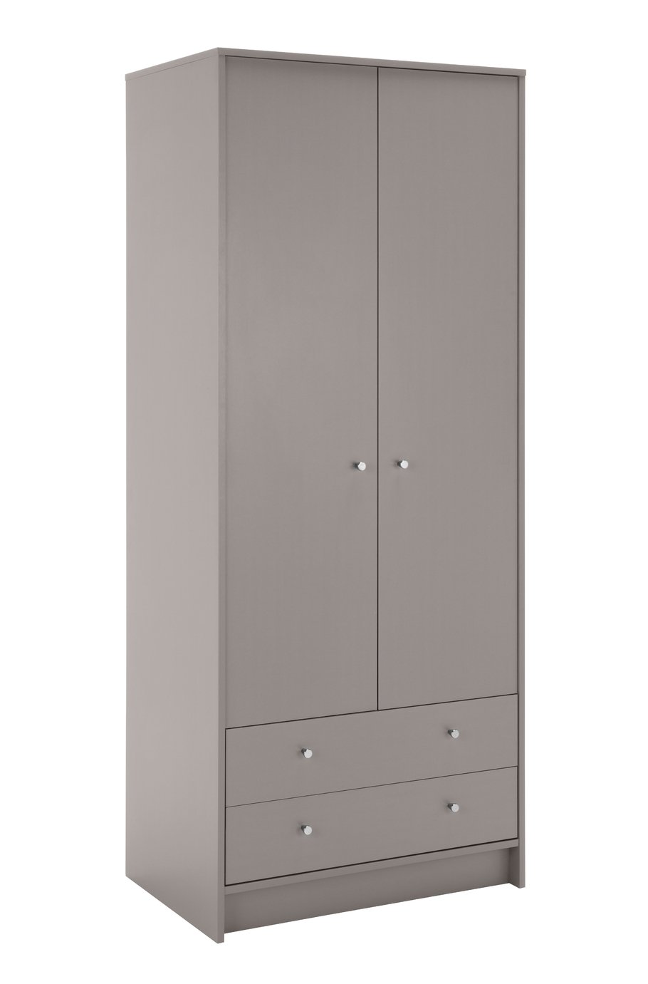 Argos Home Malibu 2 Door 2 Drawer Wardrobe - Grey