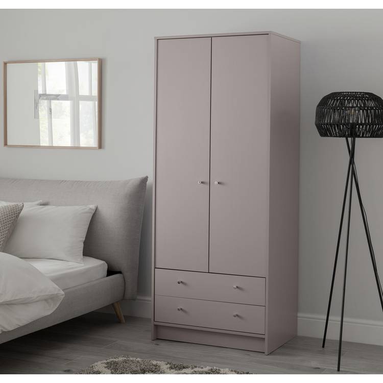 Argos Home Malibu 2 Door 2 Drawer Wardrobe - Grey 0