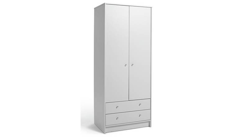 Single wardrobe with on sale drawers argos