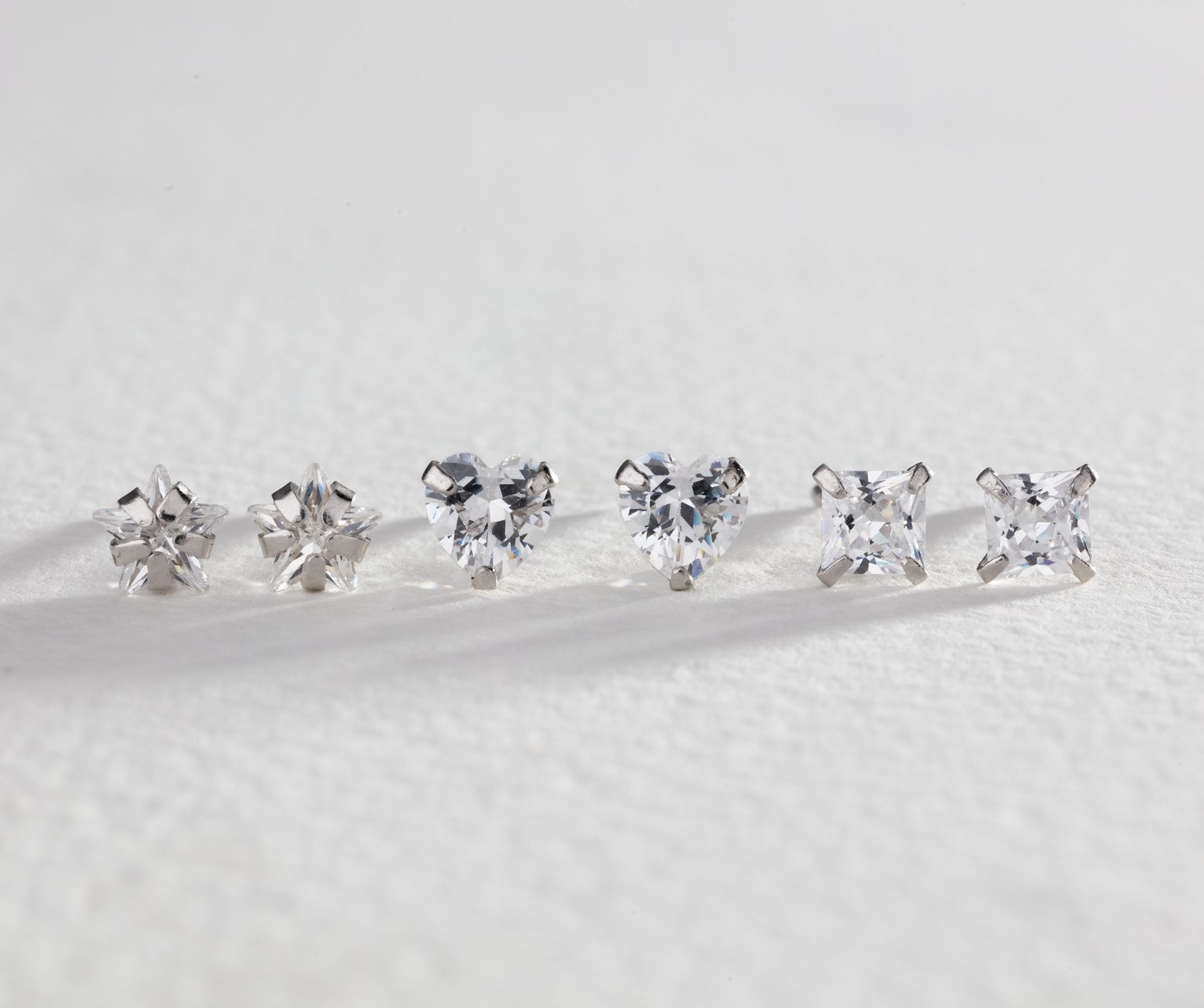 Revere Sterling Silver Cubic Zirconia Studs Set of 3 Review