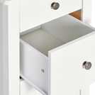 Buy Habitat Minato 5 Drawer Narrow Tall Boy - White | Chest of drawers ...