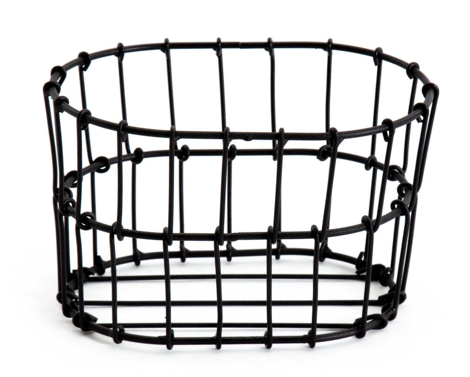 Habitat Wire Metal Oval Storage Basket - Black
