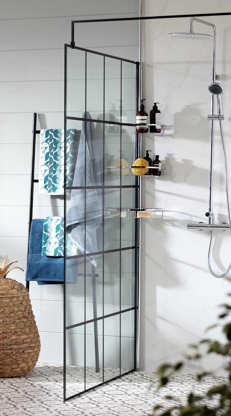 Argos Home Floor to Ceiling Flat Plate Shower Organiser Review