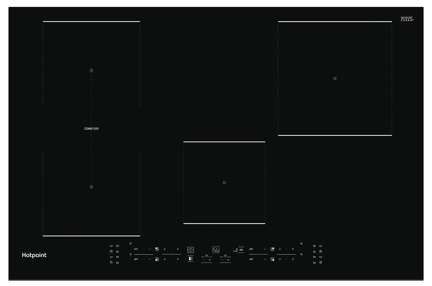 Hotpoint TB3977BBF Electric Induction Hob - Black