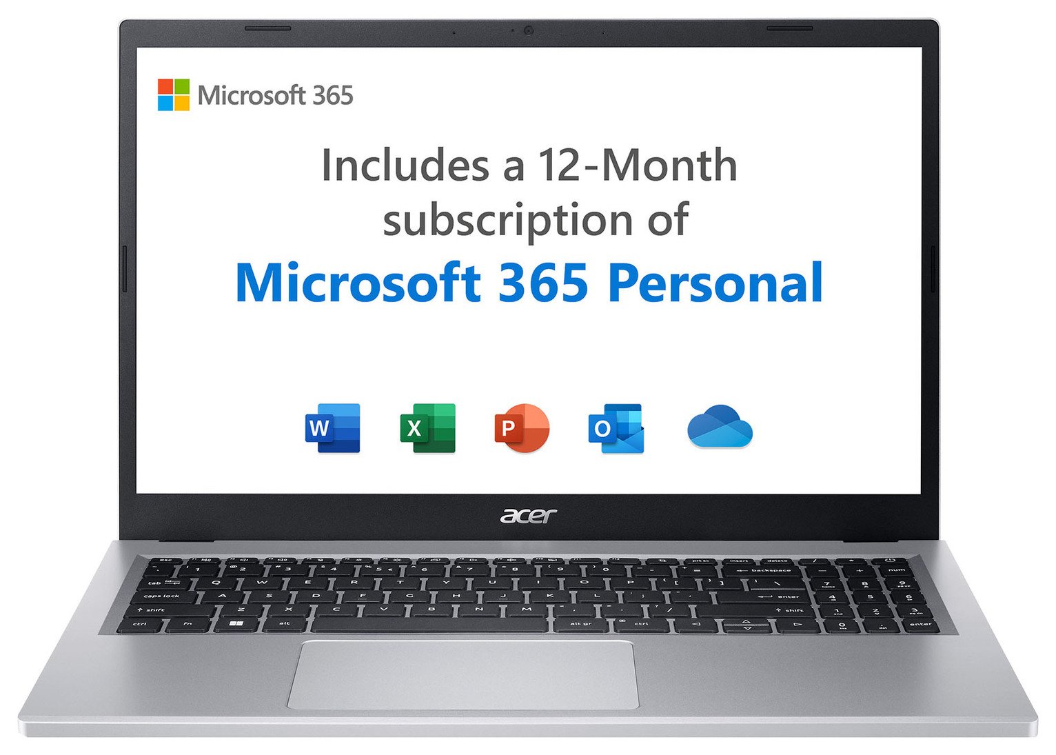 Acer Aspire 3 15.6in 4GB 128GB Laptop   Microsoft 365 Bundle