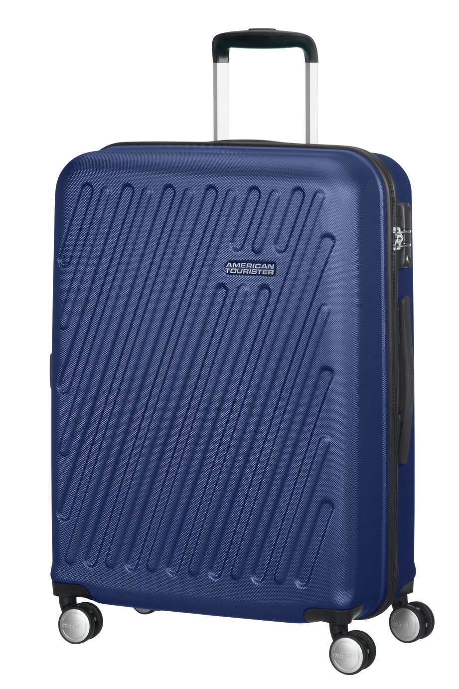 navy it suitcase