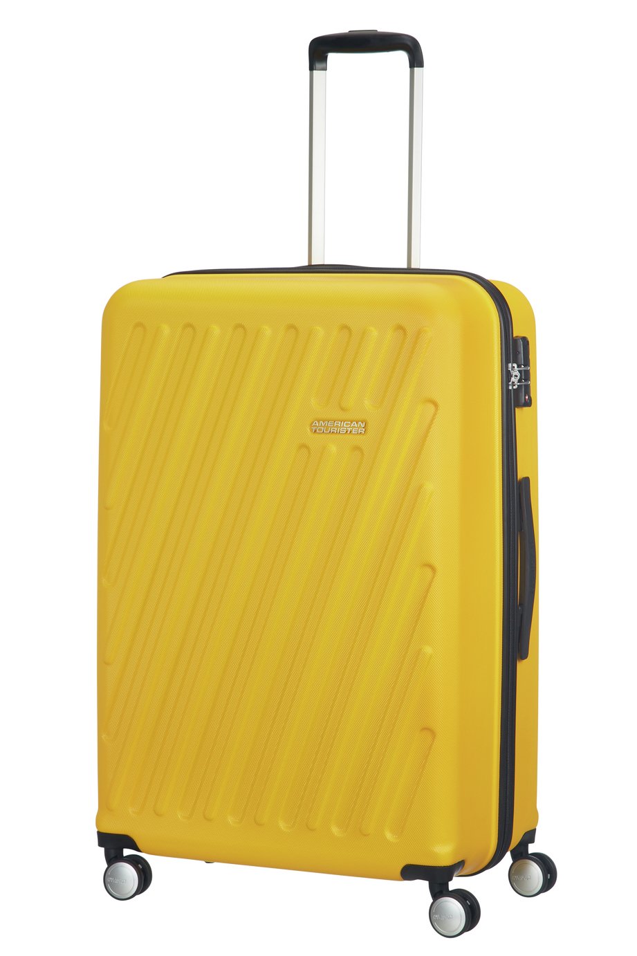 american tourister luggage yellow