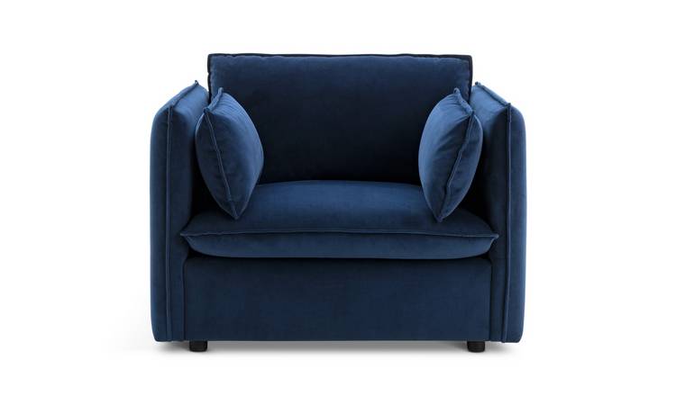 Argos navy chair sale