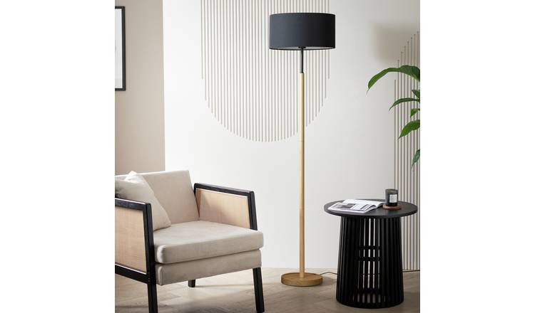 Argos Home Gloss Stick Floor Lamp - Grey