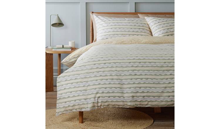 Argos Home Watercolour Stripe Bedding Set - Single