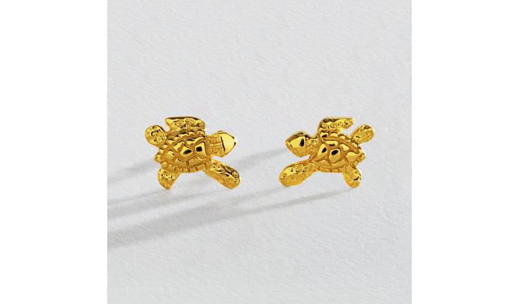 Childrens gold hot sale earrings argos