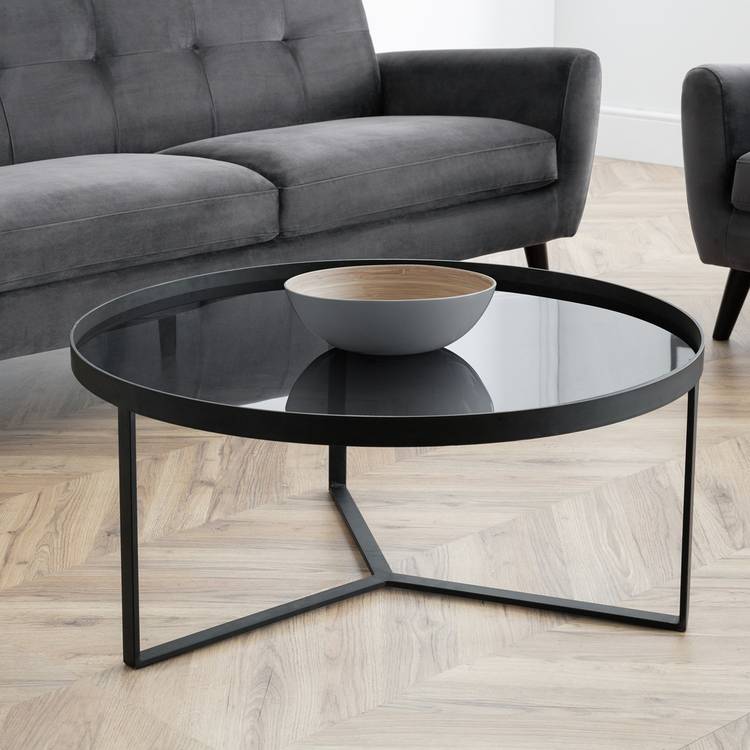 Julian Bowen Loft Round Coffee Table - Black 0
