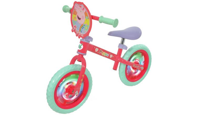 Peppa Pig 12inch Kids Balance Bike with Light Up Wheels