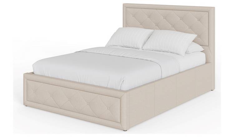 GFW Hollywood Kingsize Ottoman Bed Frame - Natural