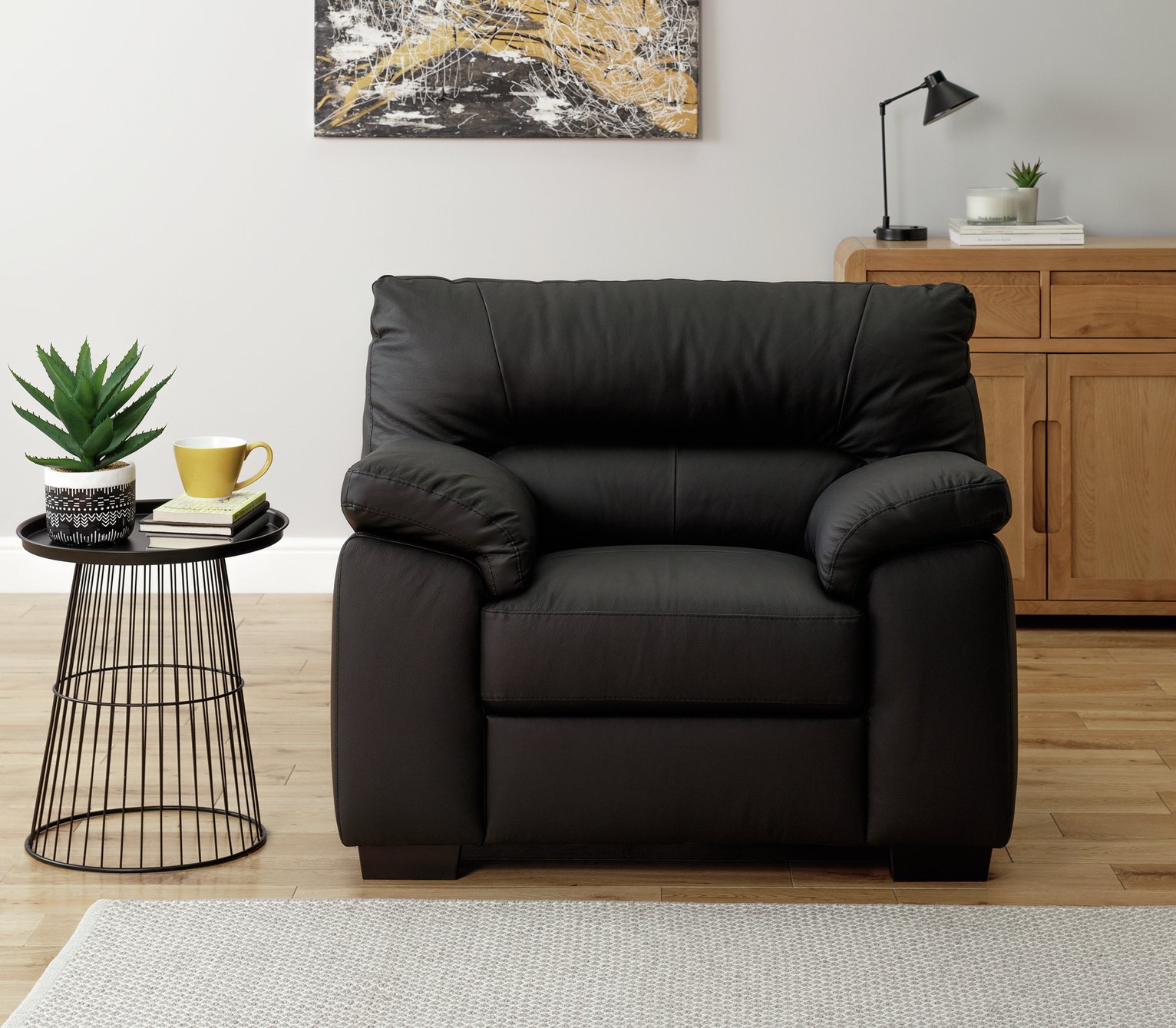 Argos Home Piacenza Leather Mix Armchair Review