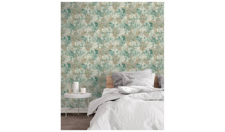 Arthouse Plain and Texture Green Wallpaper