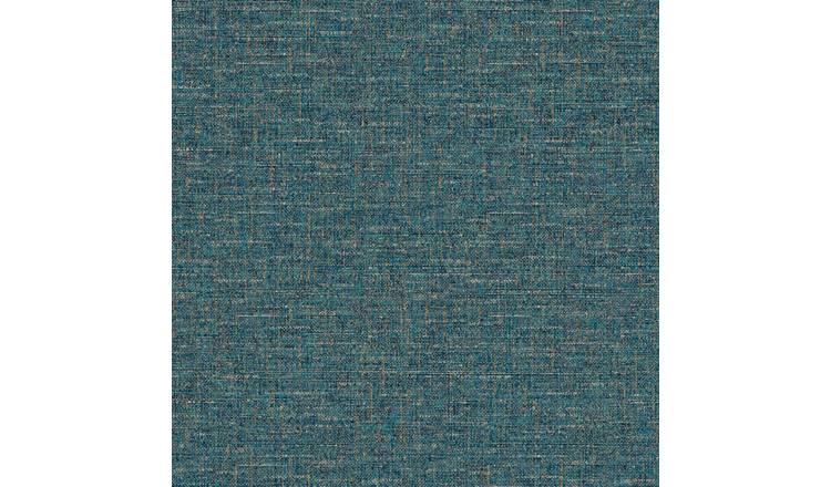 Esselle Home Textured Weave Blue Wallpaper