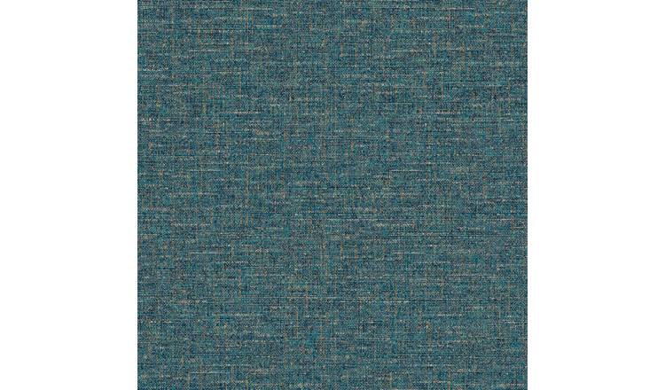 Esselle Home Textured Weave Blue Wallpaper