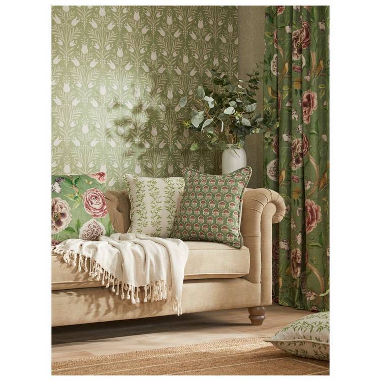 Esselle Home Textured Weave Sage Wallpaper 0