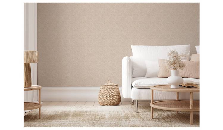 Esselle Home Textured Weave Cream Wallpaper