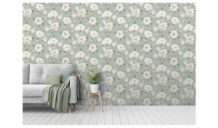 Arthouse Ashley Floral Green Wallpaper