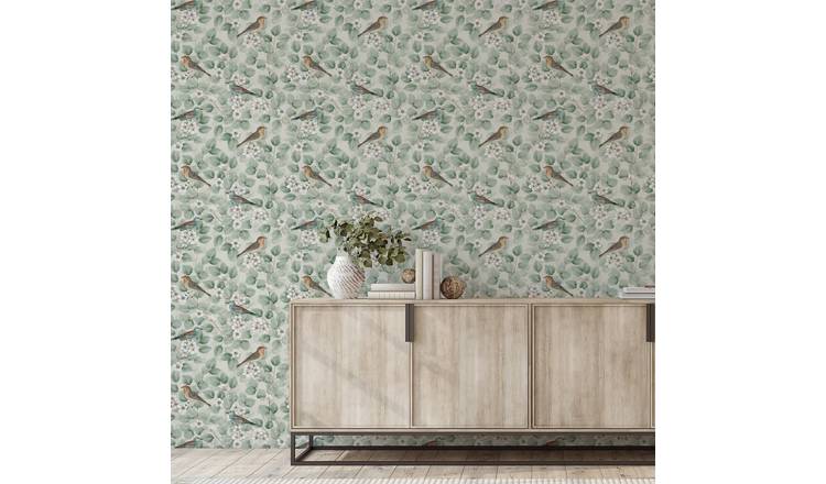 Arthouse Blossoms Green Wallpaper