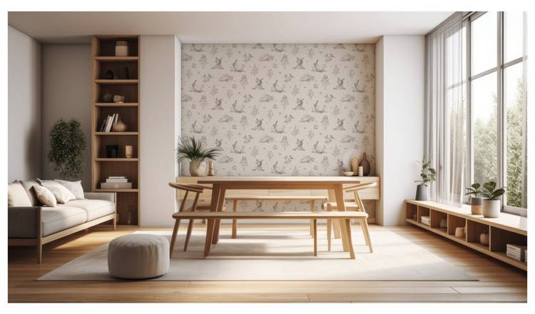 Arthouse Walk Natural Wallpaper