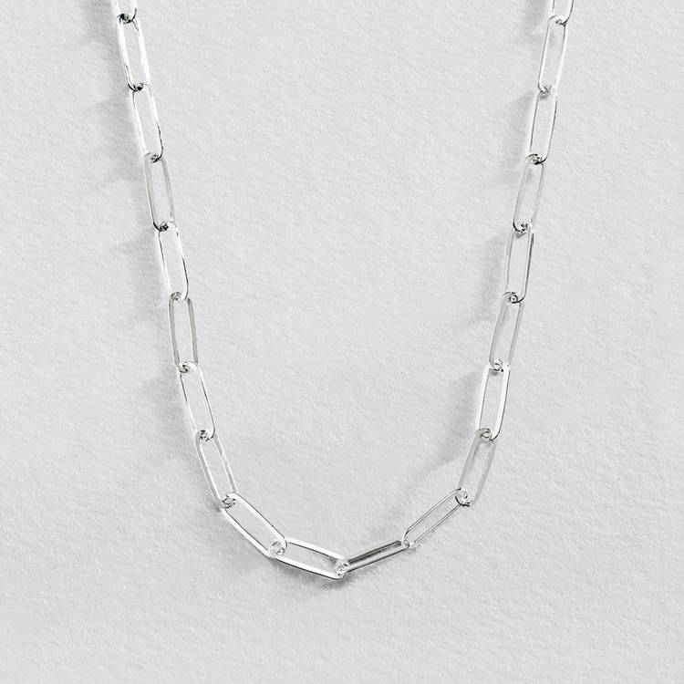 Revere Sterling Silver Paperlinks Chain 17.7 Inch  0