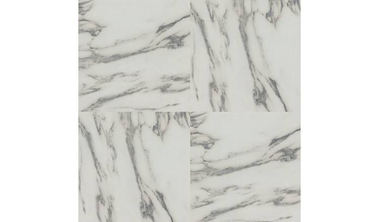 Arthouse Carrara Marble Floor Tile Grey Wallpaper