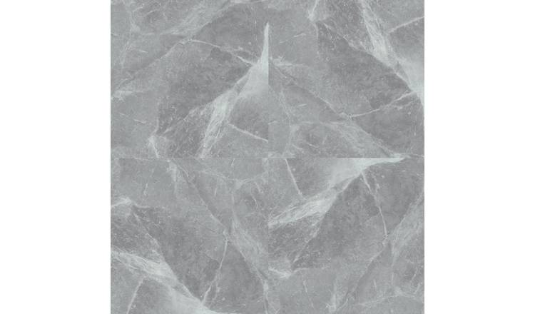 Arthouse Floor Tile Marble Grey Wallpaper