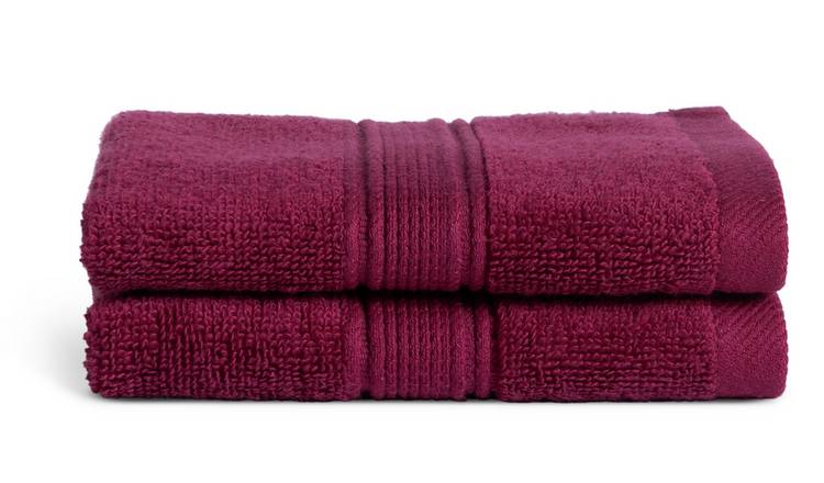 Habitat Supersoft 2 Pack Face Cloth - Plum