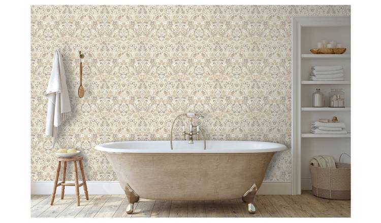 Arthouse Folk Floral Cream Wallpaper