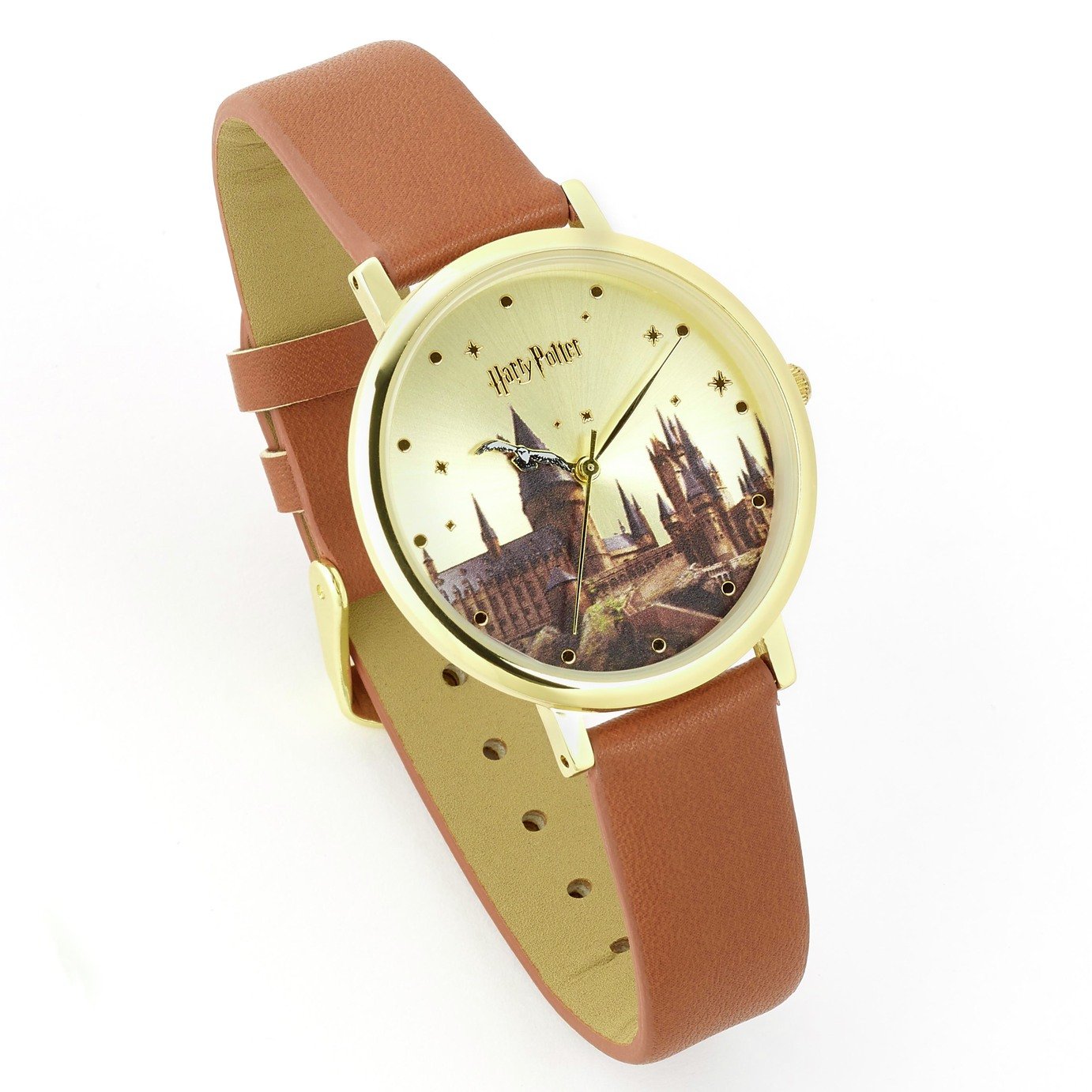 Harry Potter Hogwarts Castle Brown Leather Strap Watch Review