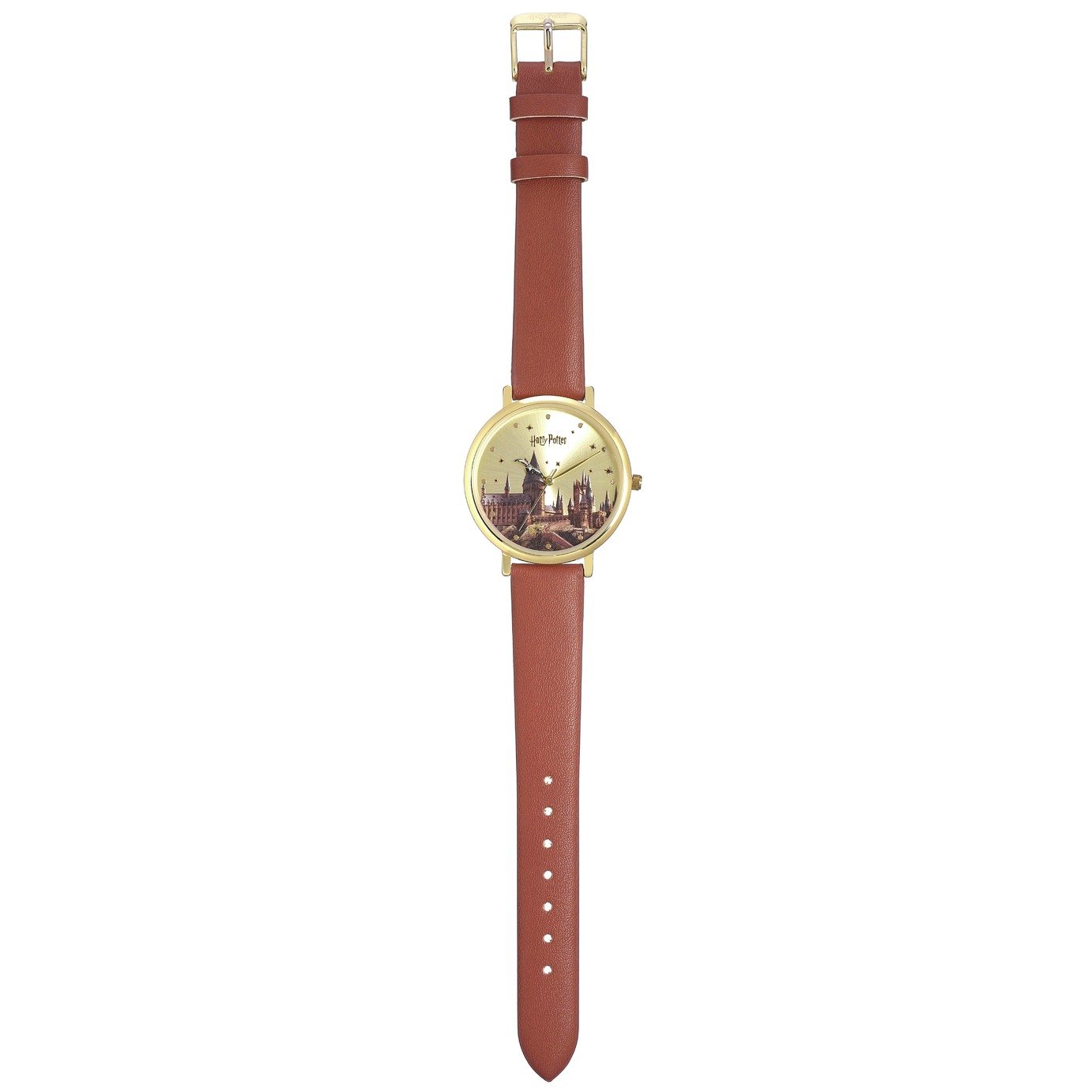 Harry Potter Hogwarts Castle Brown Leather Strap Watch Review