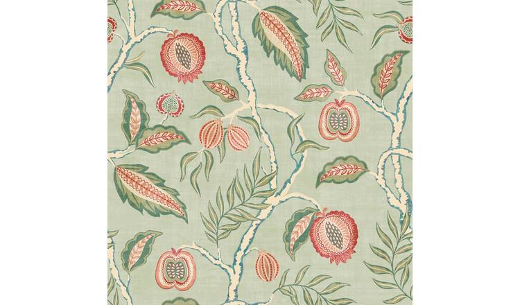 Esselle Home Fruits of Paradise Green Wallpaper