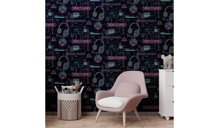 Arthouse Graphic Pink Wallpaper