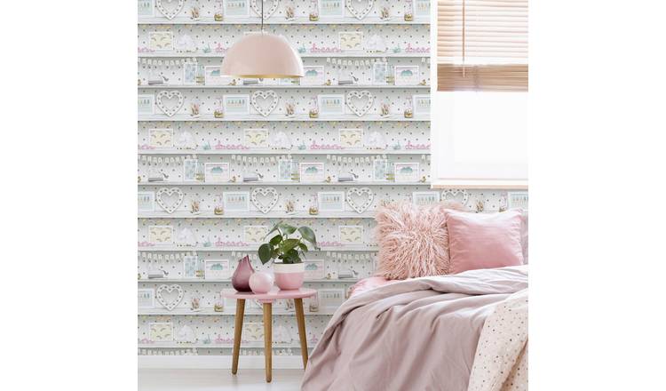 Arthouse Children's Pink Wallpaper